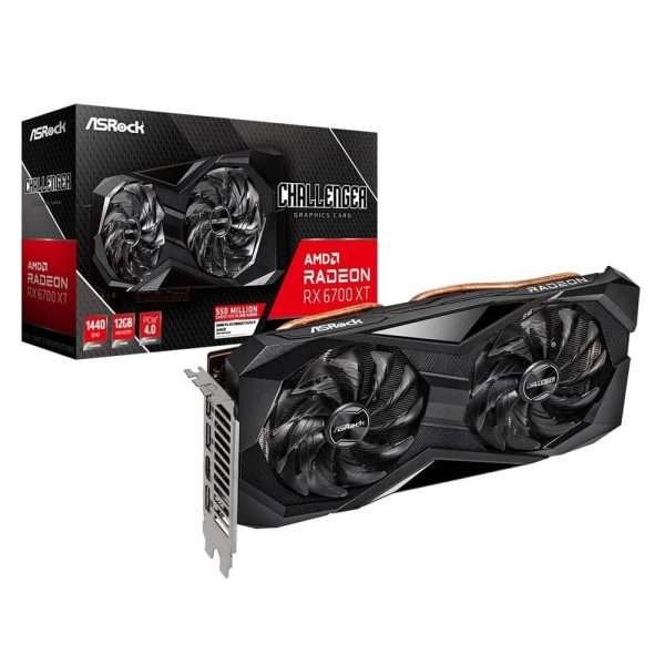 ASRock AMD Radeon RX 6700 XT Challenger D 12GB OC 192-Bit GDDR6 Graphics Card