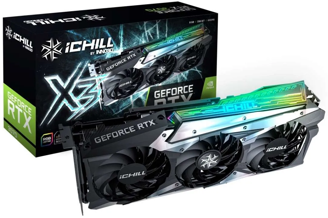 Inno3D Nvidia GeForce RTX 3070 Twin X2 OC 8GB GDDR6 Graphics Card
