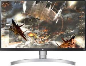 LG 27UK650 27 inch 4K UHD HDR IPS Panel Gaming Monitor- White