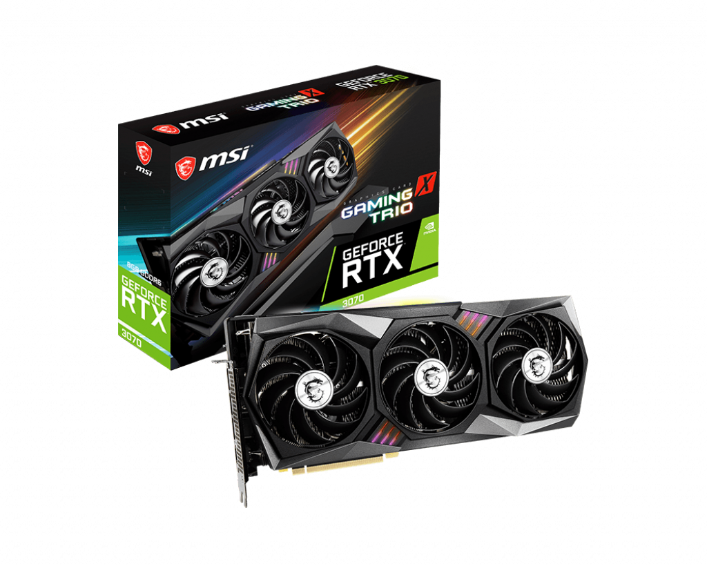 MSI RTX 3070 GAMING X TRIO 8GB GDDR6 Graphics Card MSI RTX 3070 GAMING X TRIO 8GB GDDR6 Graphics Card